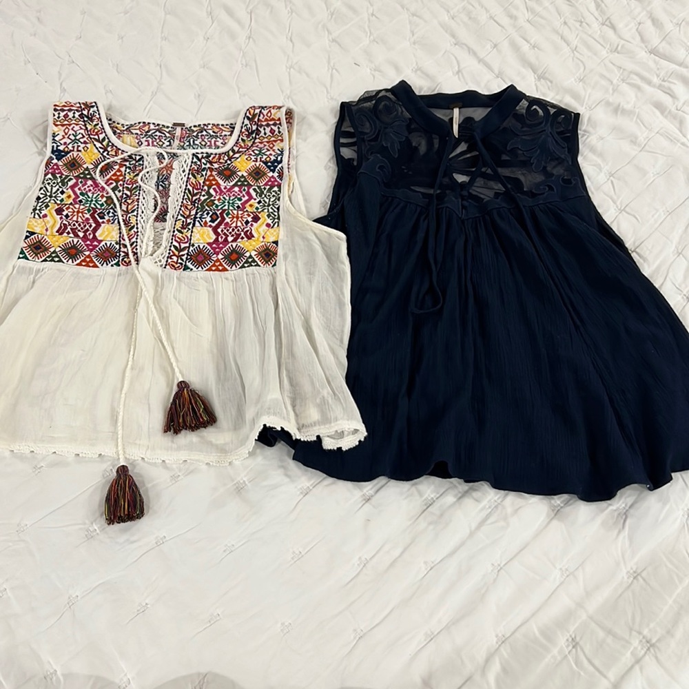 FREE PEOPLE SZ L BOHO Swing Tops
